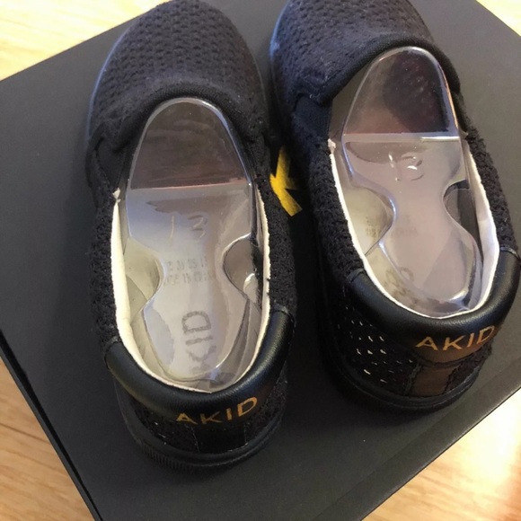 Akid Brand Liv Black Mesh Slip Ons Size Us 13 Eur 31 - Picture 6 of 6